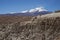 Eroded river valley on the Altiplano of Chile