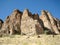 Eroded Rock Spires - John Day Fossil Beds in Oregon