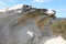 Eroded Rocks on Coastal Sandstone Cliffs Royal National Park Sydney