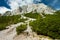 Eroded rocks near the Vrsic Pass, Triglav National Park, Julian