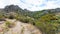 eroded rocks in The Valley of Ghosts in Crimea