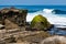 Eroded Sandstone Rock Formations in La Jolla, California