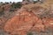 Eroded Sedimentary rock formation palo duro canyon