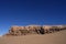 Eroded Stone Wall in Desert