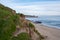 Eroding cliffs near scenic beach on Mornington.