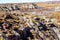 Eroding Hills Exposing Geological Layers Of Arizona Painted Desert