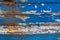 Eroding sea ship hull background