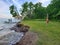 Erosion along the lakeshore losing ground