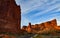 Erosion red rocks. Canyonlands National Park is in Utah near Moab, US