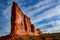 Erosion red rocks. Canyonlands National Park is in Utah near Moab, US