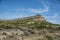 Erosion on the rock and Mount Arabi, Yecla, Murcia, Spain