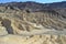 Erosional landscape of Zabriskie Point, east of Death Valley, California, US