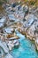 Erosional river landscape of Verzasca River, Lavertezzo, Valle Verzasca, Switzerland