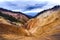 Erosional view of Ruginoasa Pit from Apuseni mountains