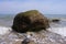 Erratic block in the surf - Baltic Sea