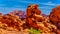 Erratic rock formation in the Valley of Fire State Park in Nevada, USA