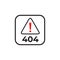 Error 404 not found symbol logo design