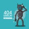 Error 404 robot style