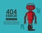 Error 404 robot style