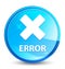 Error (cancel icon) splash natural blue round button