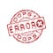 Error grunge rubber stamp