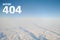 Error page 404 for the website, sky and clouds view from the aircraft, white letters inscription `Error 404`. The