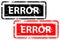 Error rubber stamp