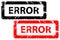 Error rubber stamp