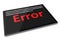 Error in the software for tablet pc