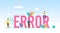 Error Word Capital Letters and Tiny People Users