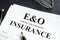Errors and omissions insurance E&O form. Professional liability