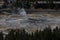 Errupting Old Faithful Geyser in Yellowstone National Park ,USA