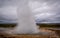 Erruption of Great Geysir, Golden Circle tour, Iceland