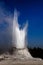 Erupting castle geyser