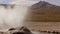 Erupting geyser in El Tatio Geyser valley, 4320 meters above sea level. One of the major tourist attractions in Chile.