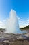 Eruption of geysir Strokkur at Haukadalur area