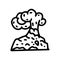 eruption line vector doodle simple icon design