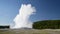 Eruption of Old Faithful in Yellowstone National park, WY - USA