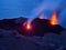 Eruption of the Stromboli volcano, Aeolian islands, Sicily, Italy