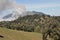 Eruption of Turrialba volcano in Costa Rica seen from the slope of Irazu volcano