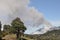 Eruption of Turrialba volcano in Costa Rica seen from the slope of Irazu volcano