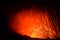 Eruption Yasur vulcano, sunset on the crater edge, Tanna, Vanuatu