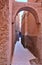 Ery narrow street in the old part of the city of Marrakesh in Morocco