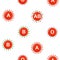 Erythrocytes and antibodies showing blood group on a white background. Seamless pattern