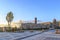 Erzurum castle with tower and public park in Erzurum