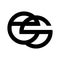 Es, eg, se initial geometric logo and icon