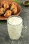 Es Kelapa Muda or Young Coconut Drink with Bala-Bala Vegetable Fritter