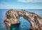 Es Pontas rock arch at Mallorca coast, Spain