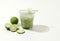 Es Timun Serut or Le Boh Timon. Indonesian Refreshment Drink made from Shredded Cucumber with Lime and Sweet Basil Seeds