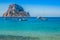 Es vedra island of Ibiza Cala d Hort in Balearic islands